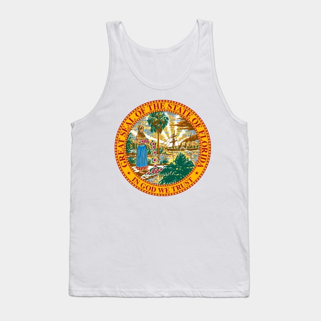 Seal of Florida Tank Top by Flags of the World